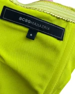 BCBG Maxazria Y2K Beaded Halter Layered Silk Dress - Image 9