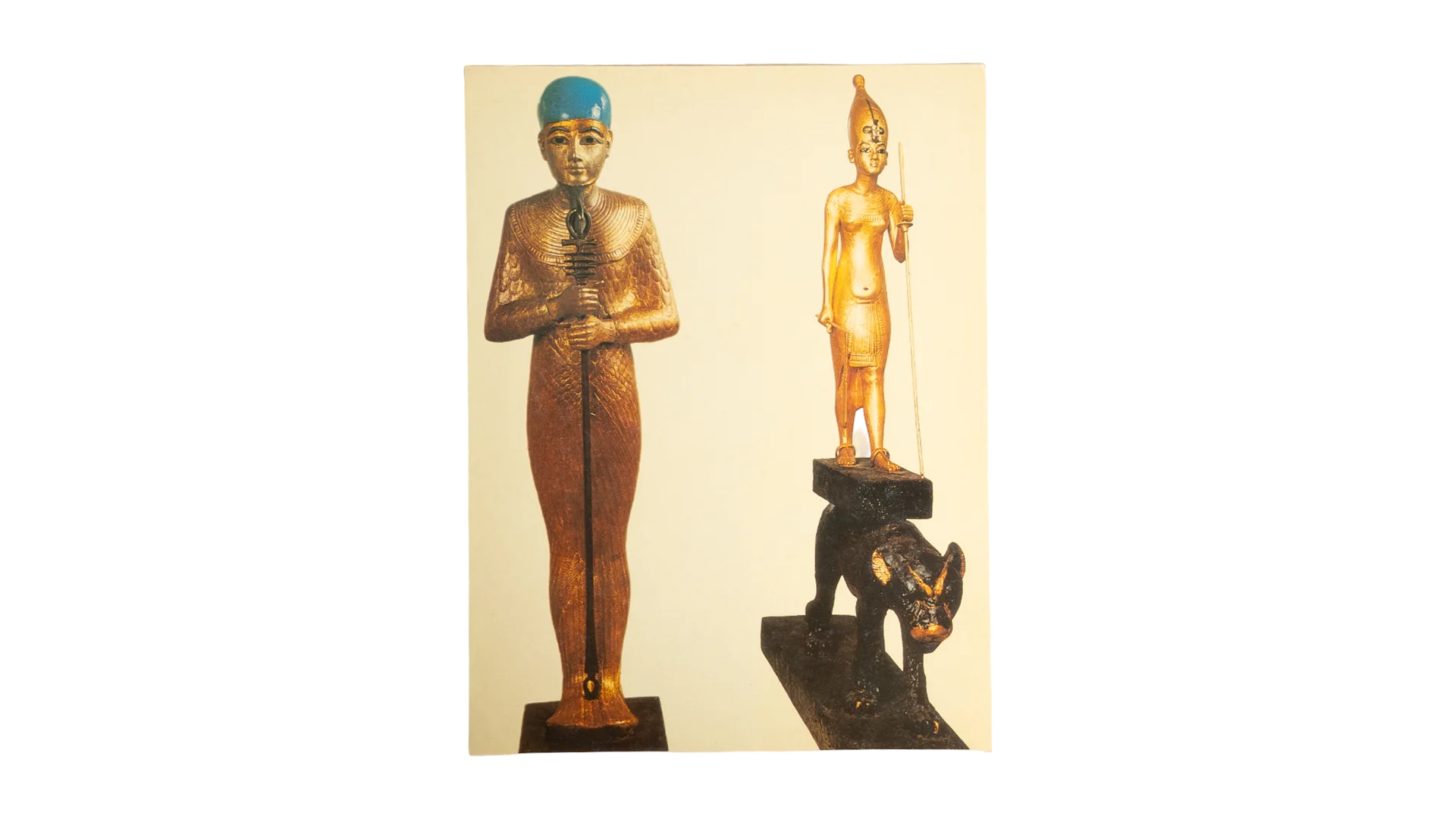 3241 DSC05973 Ancient Egyptian Statues Postcard - Image 1