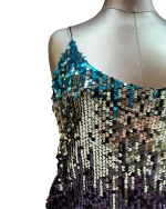 Multicolor Ombre Sequin Mini Dress - Image 5