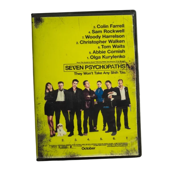 Seven Psychopaths Movie DVD 2012
