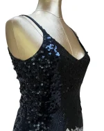 Maner Sequin Face Graphic Mini Dress - Image 5