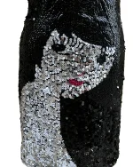 Maner Sequin Face Graphic Mini Dress - Image 8