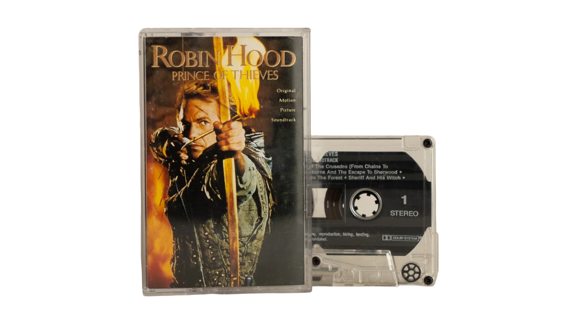 3406 DSC06146 Robin Hood Prince Of Thieves Cassette Tape - Image 1
