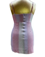 Pomelo Pastel Glitter Cut-Out Mini Dress - Image 7