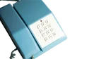 Blue Corded Push-Button Telephone - Image 5