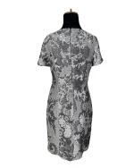 Caroline Biss Floral Brocade Midi Dress with Waist Detail - Image 7