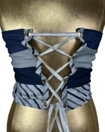 Handmade Upcycled Tie Tube Top - Image 4