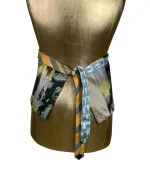 Handmade Upcycled Tie Vest Top with Choker - Image 2