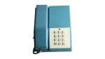 Blue Corded Push-Button Telephone