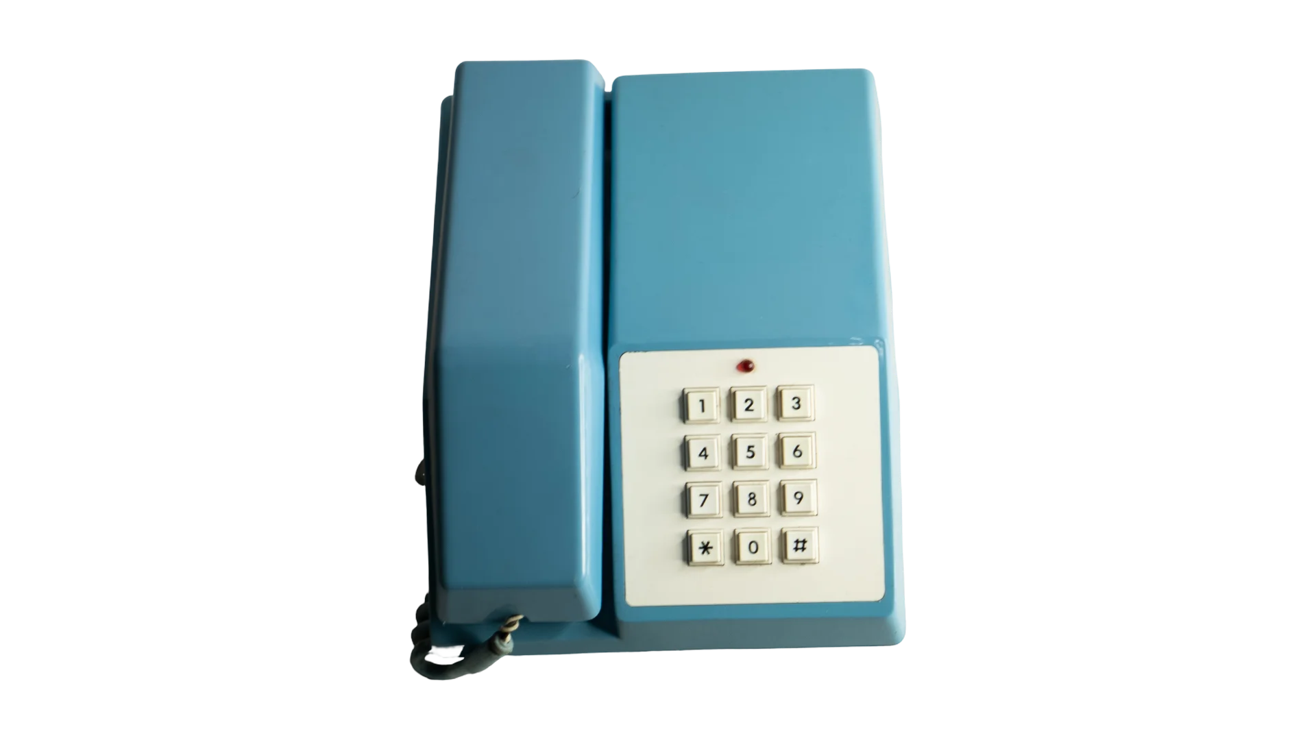 42 DSC05227 42 Blue Corded Push-Button Telephone - Image 1