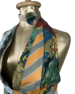 Handmade Upcycled Tie Vest Top with Choker - Image 5