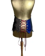 Handmade Upcycled Halter Corset-Back Vest Top & Choker - Image 2