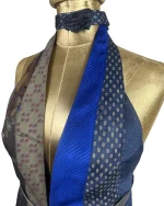 Handmade Upcycled Halter Corset-Back Vest Top & Choker - Image 3