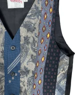 Retied Upcycled Neckties Vest - Image 3