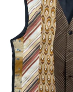 Retied Unisex Upcycled Neckties Vest - Image 4
