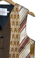 Retied Unisex Upcycled Neckties Vest - Image 5
