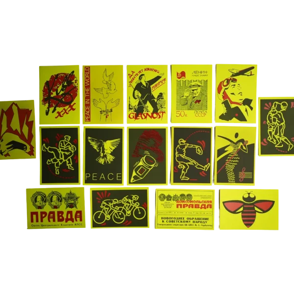 Soviet Peace and Glasnost Sticker Collection