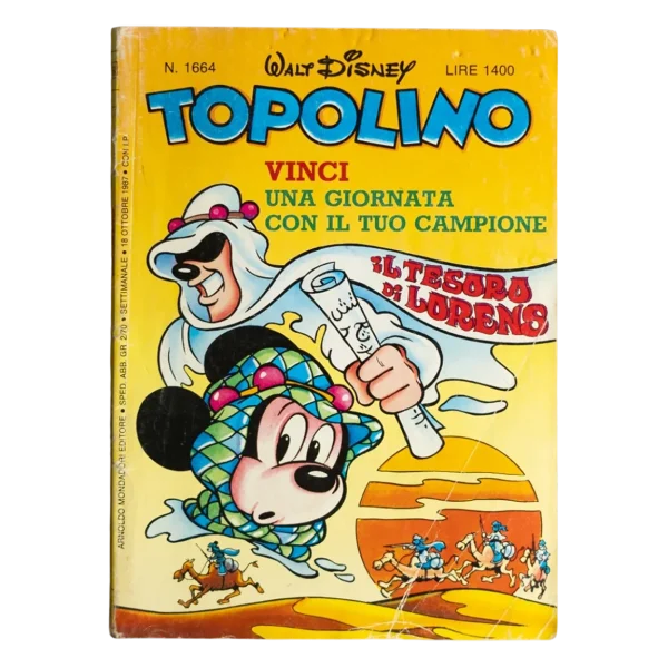 Topolino N. 1664 Vinci Una Giornata Con Il Tuo Campione Comic