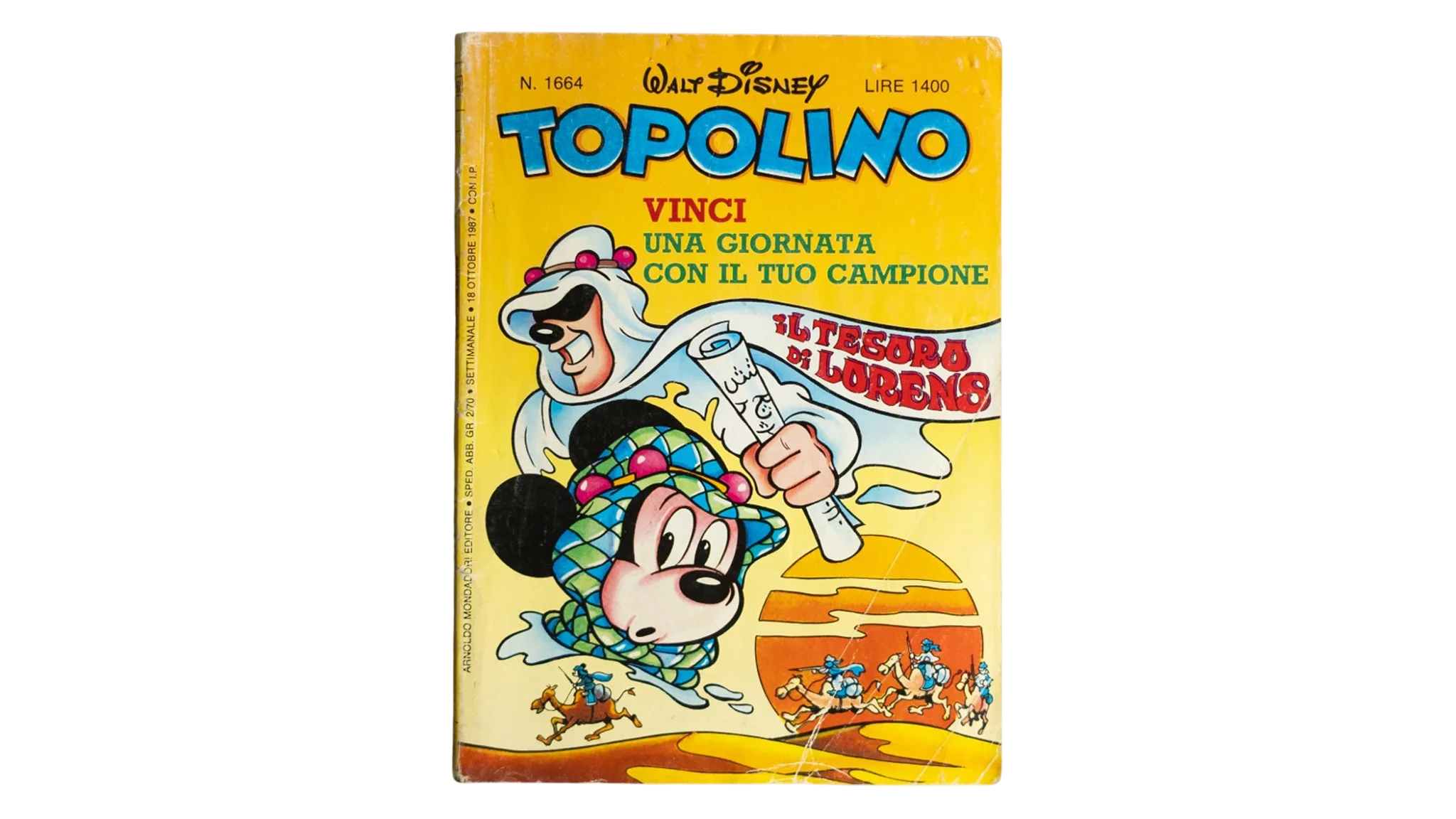 574 DSC02011 566 Topolino N. 1664 Vinci Una Giornata Con Il Tuo Campione Comic - Image 1
