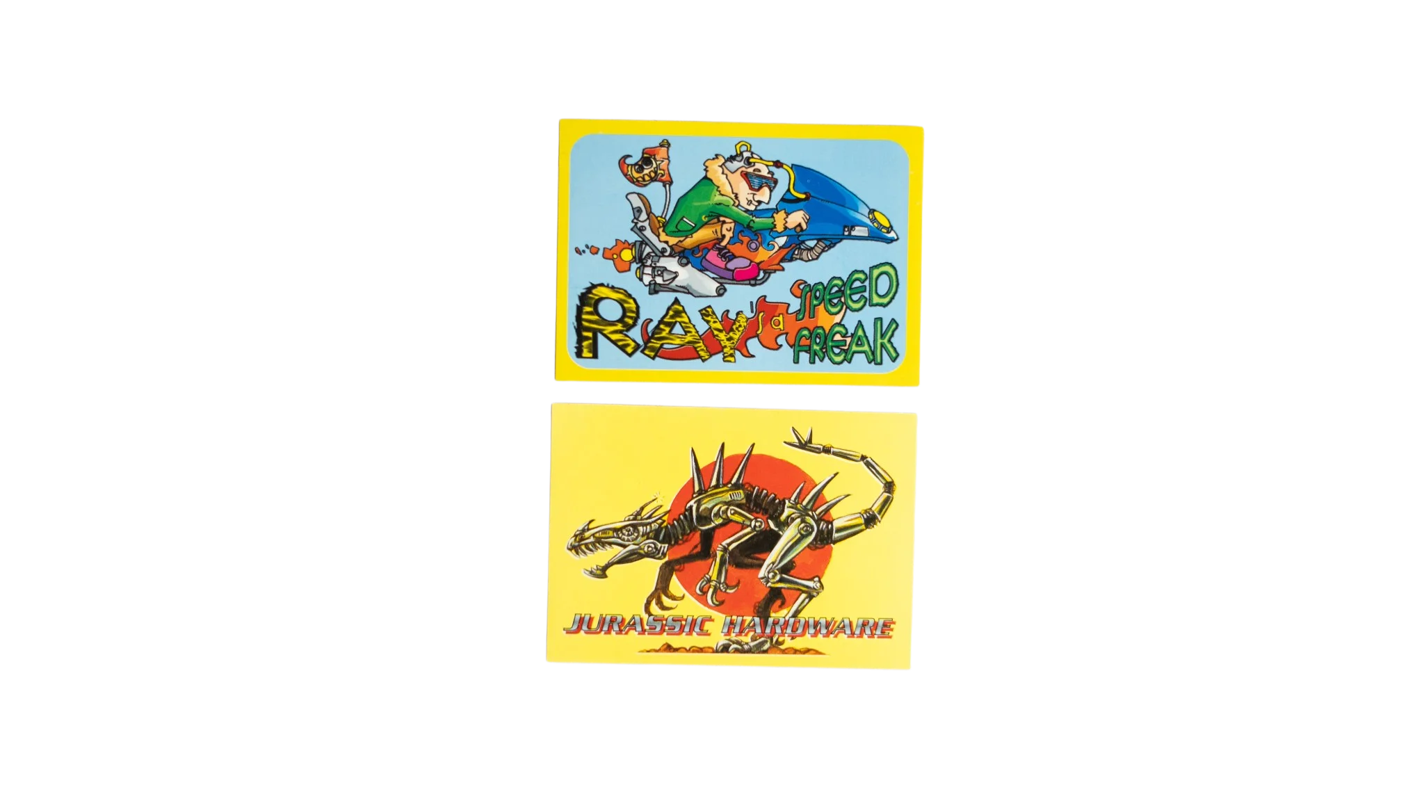 6 DSC02197 6 Ray Speed Freak & Jurassic Hardware Panini Stickers - Image 1