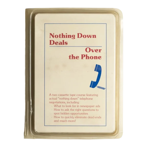 Nothing Down Deals Over The Phone Audiobook