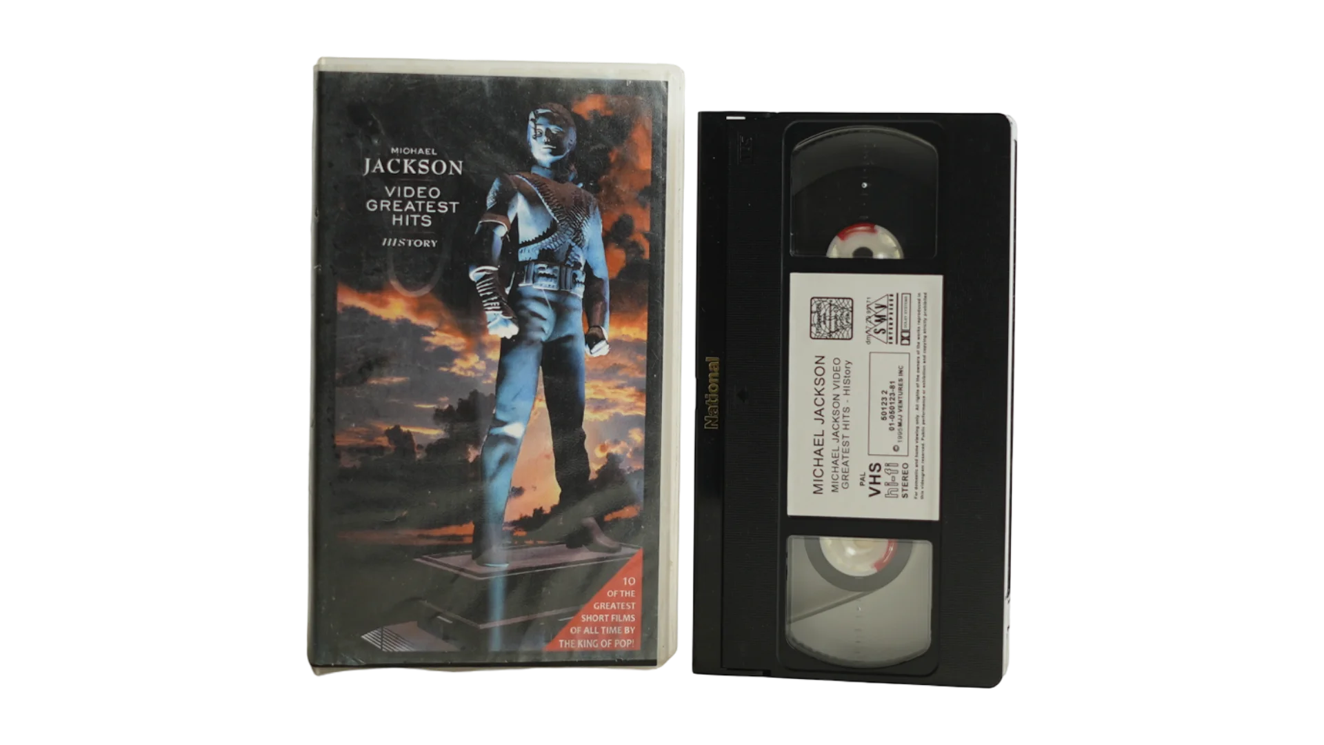 8 Aug1DSC04508 Michael Jackson Video Greatest Hits HIStory VHS 1995 - Image 1