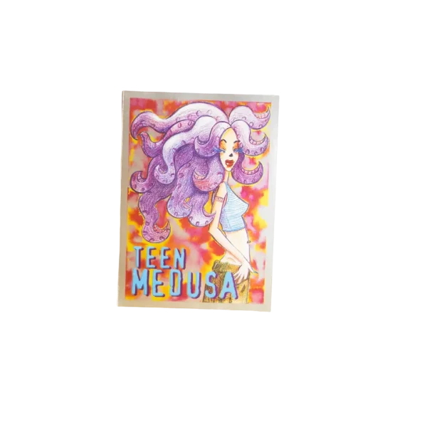 Teen Medusa Illustrated Sticker