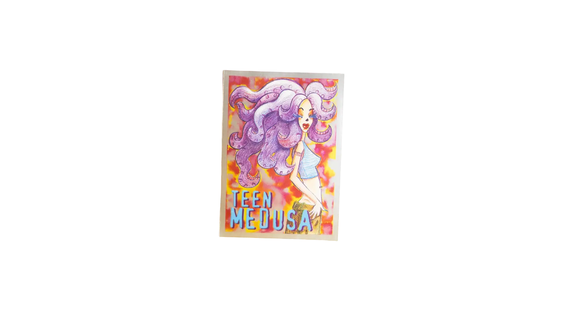 93 DSC00192 93 Teen Medusa Illustrated Sticker - Image 1