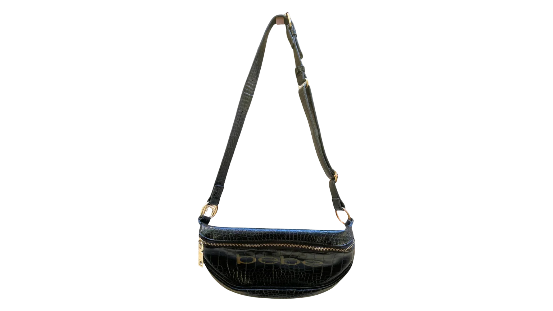 FNK148 Bebe Josephine Croco Convertible Sling Belt Bag - Image 1