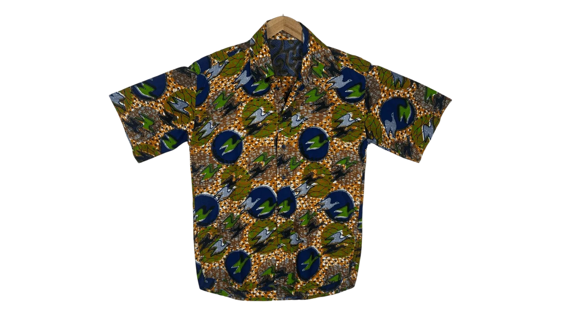 FNK166 Bird Pattern Shirt - Image 1