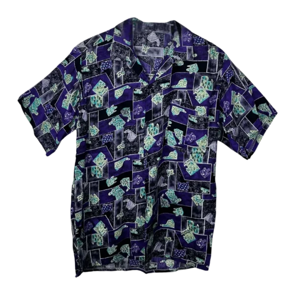 Abstract Print Short Sleeve Shirt