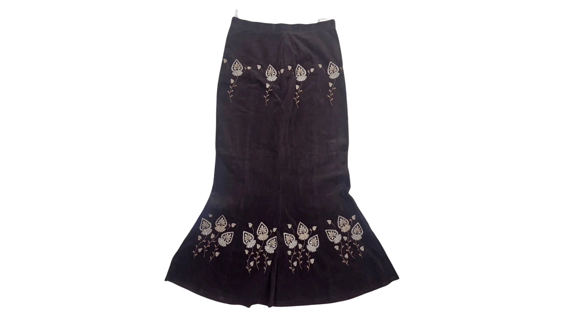 FNK186 Embroidered Maxi Skirt - Image 1