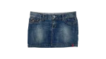 Y2K EDC Denim Mini Skirt
