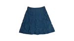 Promiss Teal Textured Midi Skirt
