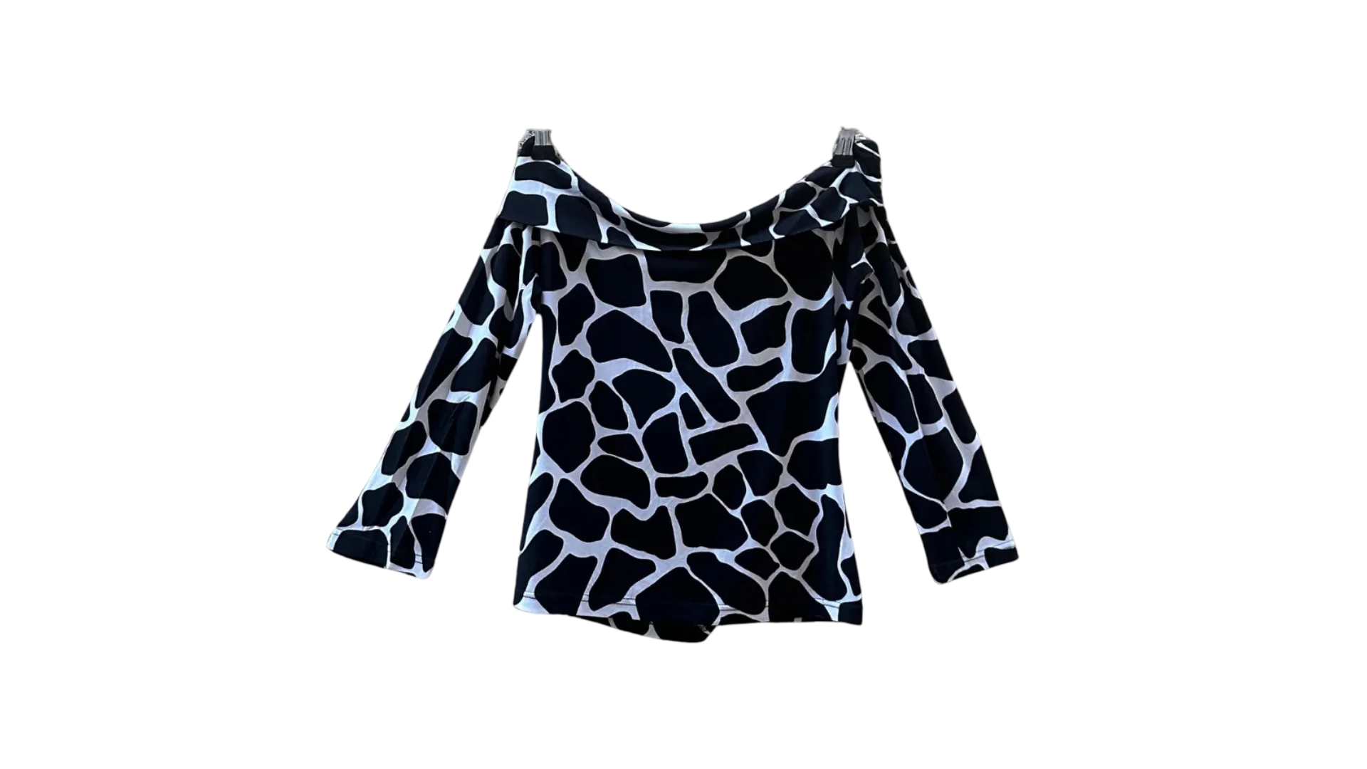 FNK212 Y2K Pop star Off Shoulder Blouse - Image 1