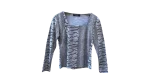 Y2K Metrofive Line Mixed Animal Print Blouse