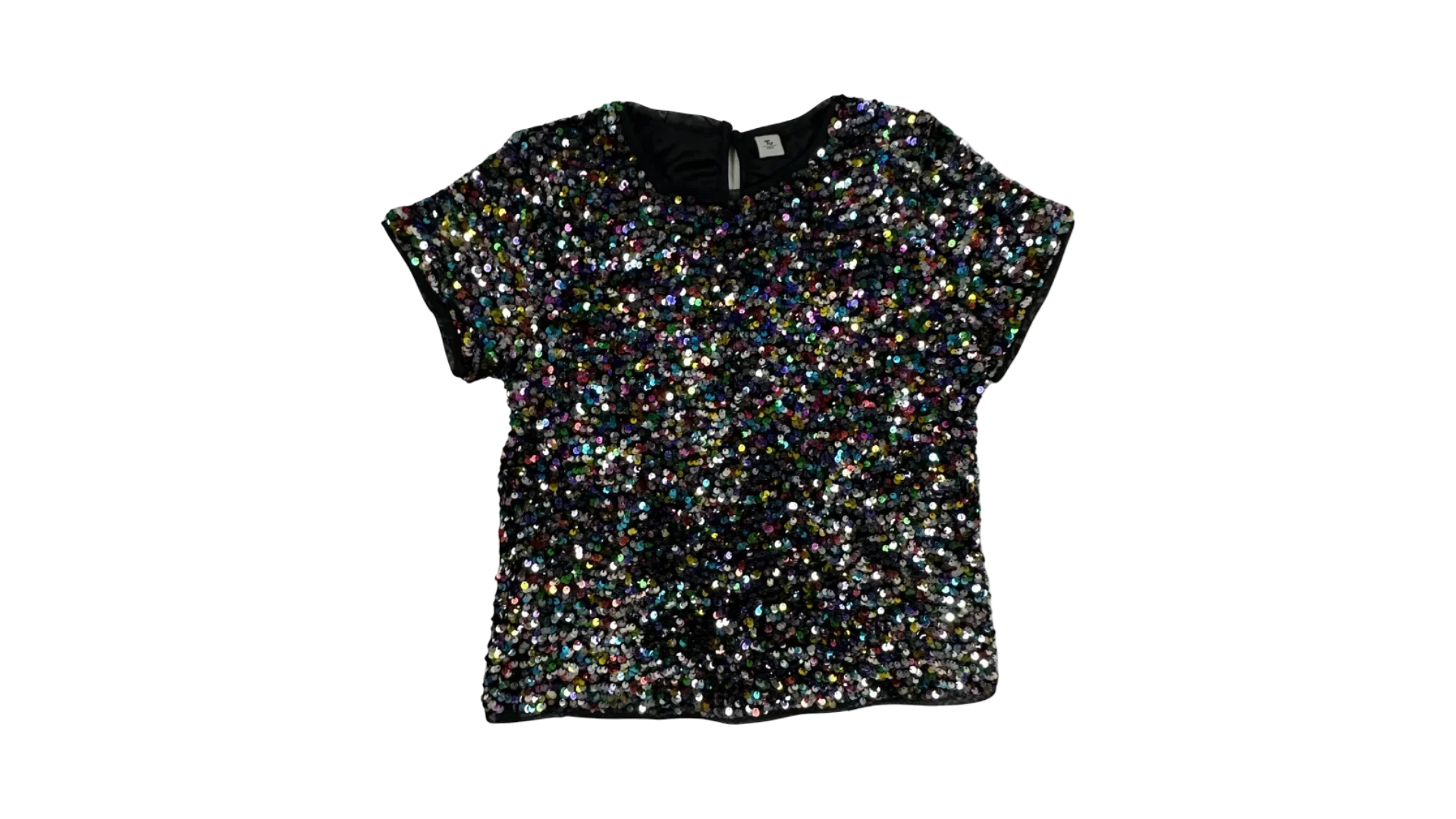 FNK220 Tu Multicolor Sequinned Top - Image 1