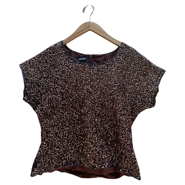 Trends Sequinned Silk Blouse