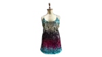 Multicolor Ombre Sequin Mini Dress