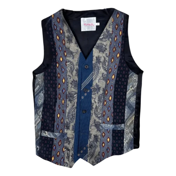 Retied Upcycled Neckties Vest