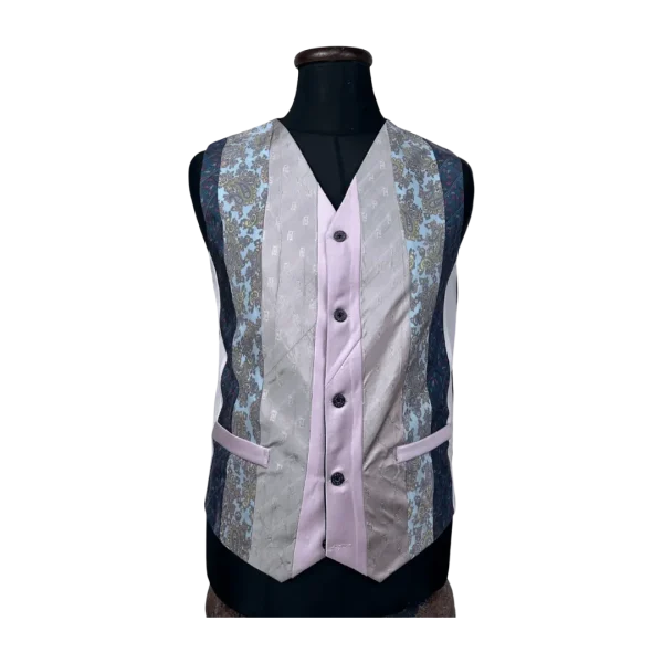 Retied Upcycled Necktie Vest