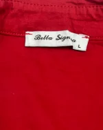 Y2K Bella Sigma Red Lace Up Corset Blouse - Image 4