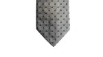 Lanvin Silver Gray Polka-Dot Necktie - Image 4