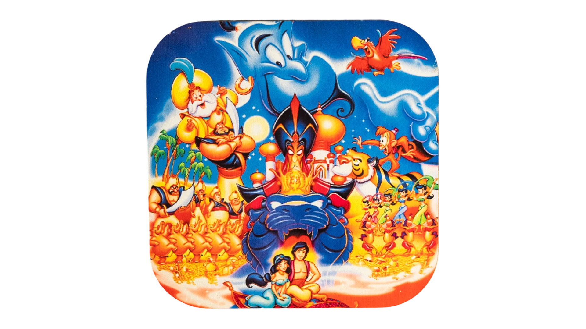 170 DSC08254 170 Disney Aladdin Characters Wooden Coaster - Image 1