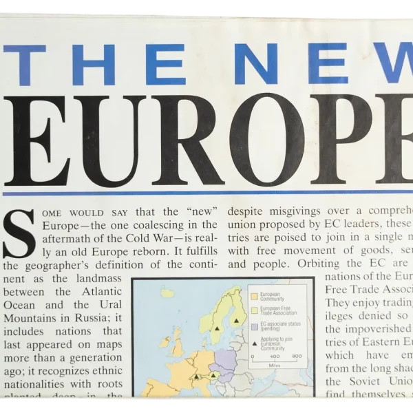 National Geographic The New Europe Map