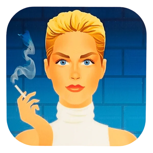 Basic Instinct Wooden Coaster