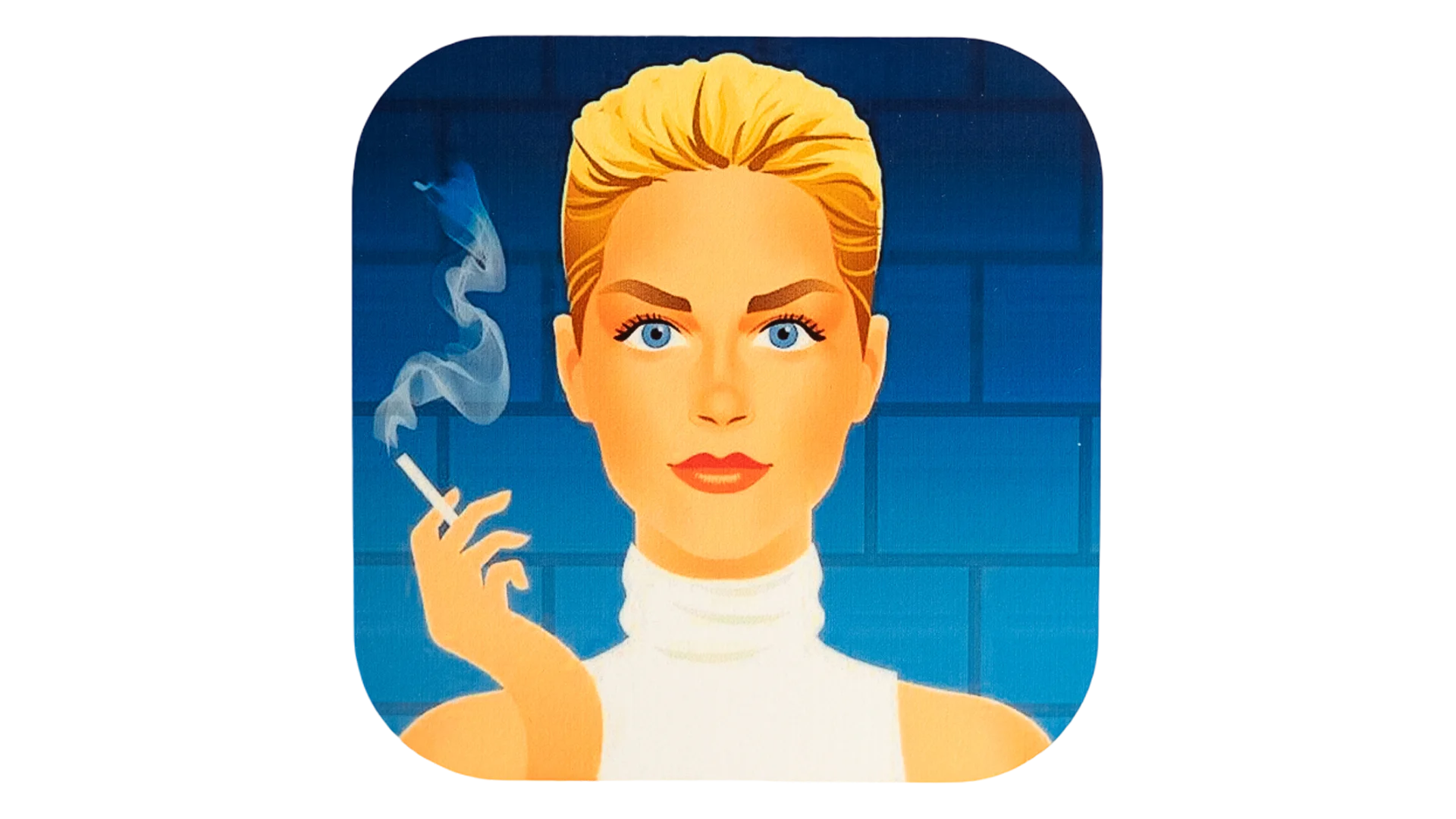 186 DSC08270 186 Basic Instinct Wooden Coaster - Image 1