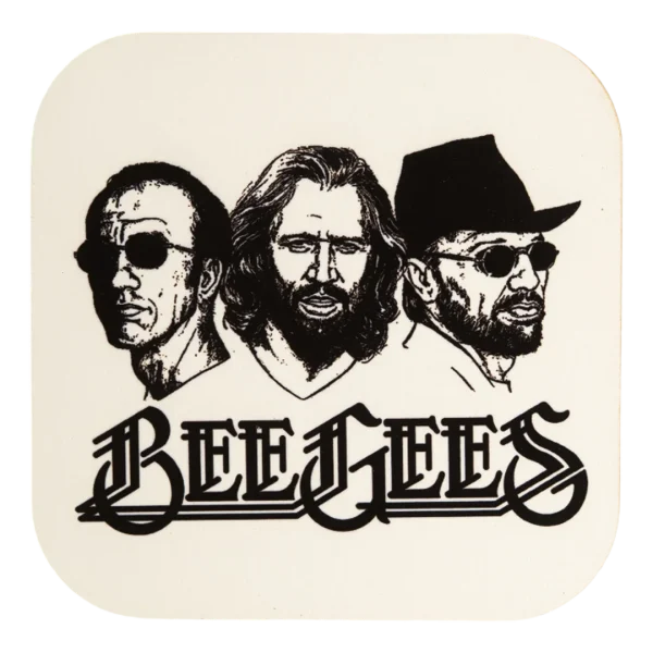 Bee Gees Wooden Coaster
