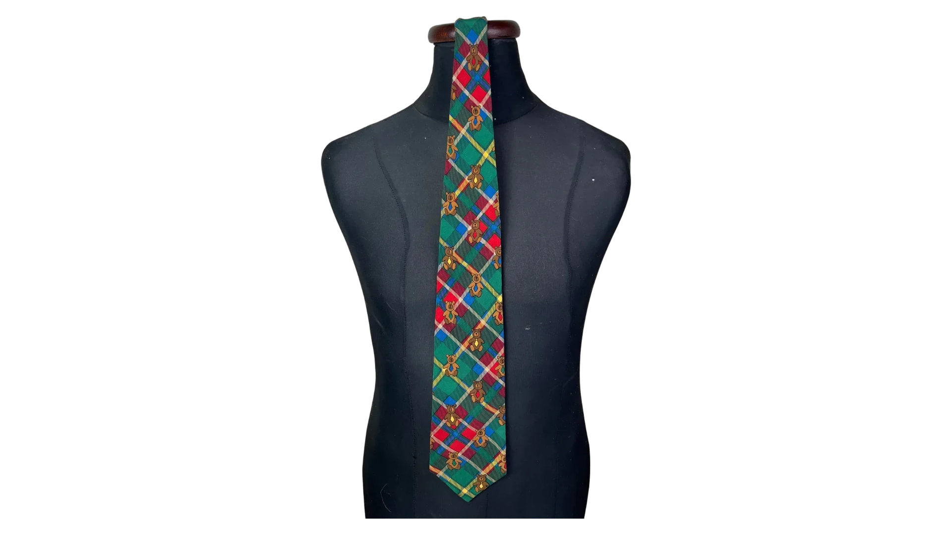 194 FNK283_01 Teddy Bears Necktie 9.5 cm - Image 1