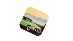 Classic Green Car Wooden Coaster - Image 3